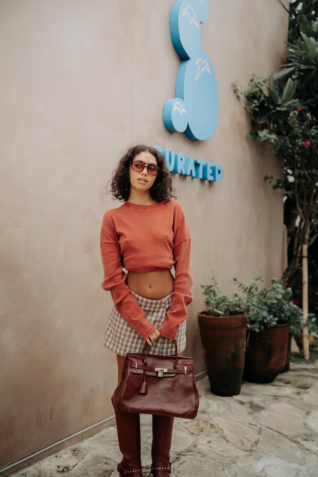 Oxblood mini weekender